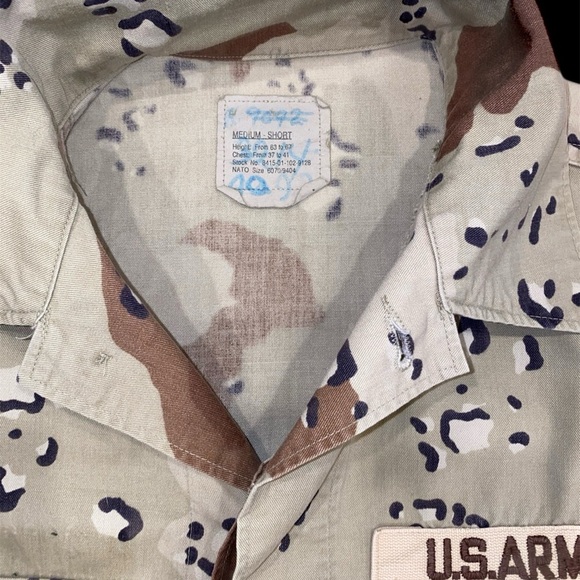 US Army Camouflage Jacket - Authentic Military Issued See Photo For Measurements - Picture 5 of 10